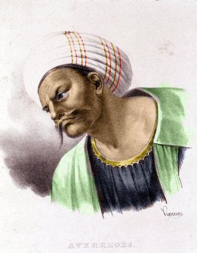 Portræt af Averroes (1126 - 1198). af Unknown artist