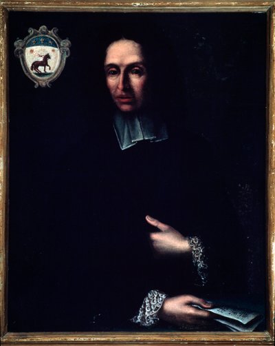 Portræt af Bartolomeo Monari (1700-tallet) italiensk komponist Anonym maleri. 1700-tallets Bologna, civico museo musicale af Unknown artist