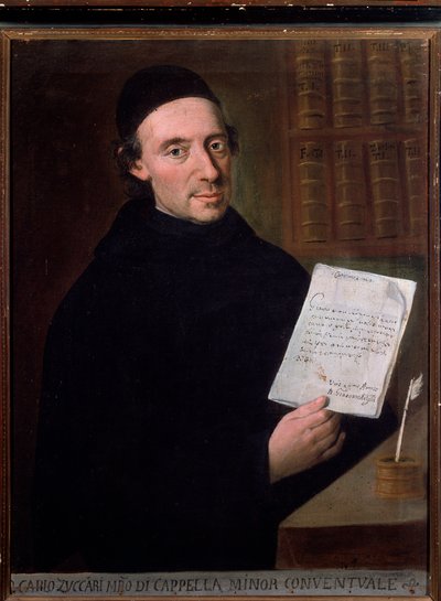 Portræt af Carlo Zuccari (1704-1792) italiensk komponist og violinist Anonym. 1700-tallet. Bologna, Civic Museum af Unknown artist