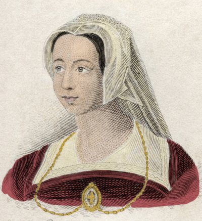 Portræt af Catherine Parr (eller Parre af Unknown artist