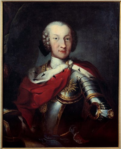 Portræt af Charles Emmanuel III (1701-1773) hertug af Savoyen, konge af Sardinien, stormester i Annunciade Anonymous-maleriet. Paris fra det 18. århundrede, Æreslegionens museum af Unknown artist
