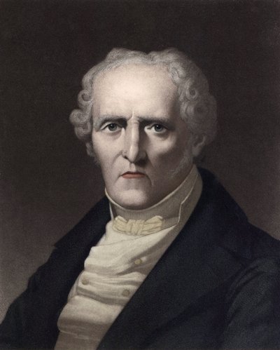 Portræt af Charles Fourier (1772 - 1837), theoricien socialiste francais (Portræt af Charles Fourier fransk filosof og en vigtig tidlig socialistisk tænker senere forbundet med "" utopisk socialisme") Gravering af Unknown artist