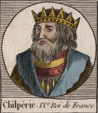 Portræt af Chilperic I af Unknown artist
