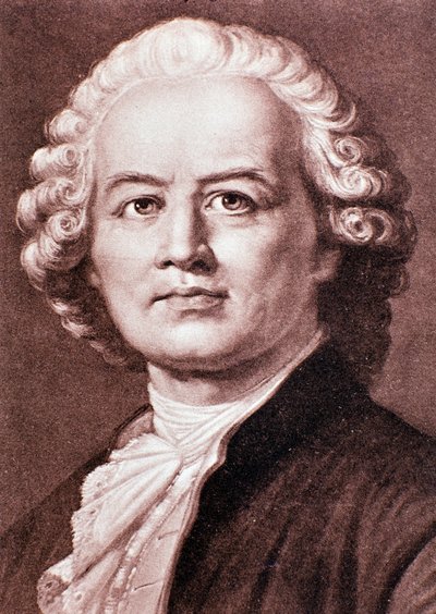 Portræt af Christoph Gluck (gravering) af Unknown artist
