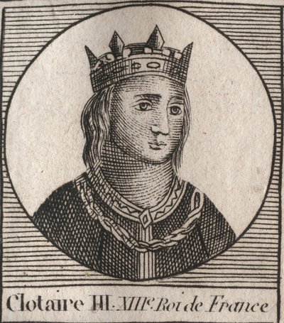 Portrait of Clotaire III dani af Unknown artist
