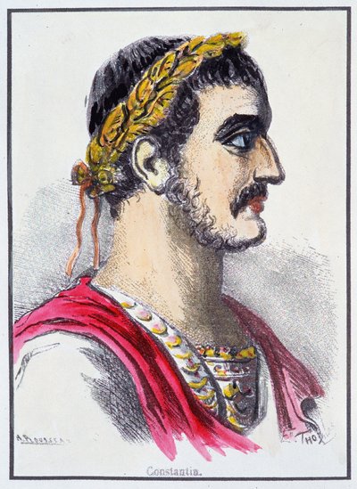 Portræt af Konstantin, romersk kejser af Unknown artist