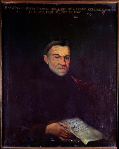 Portræt af Costanzo Porta, italiensk komponist (maleri af Unknown artist