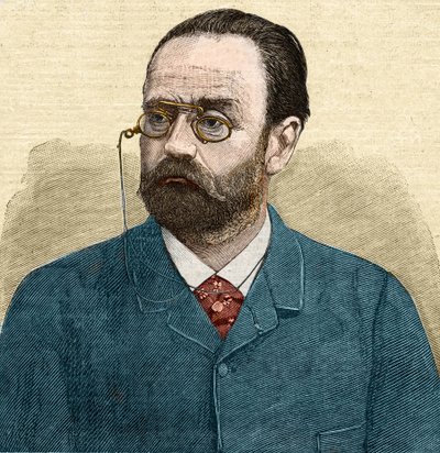 Portræt af Emile Zola (1840-1902) fransk forfatter. af Unknown artist