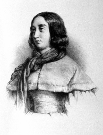 Portræt af George Sand (Aurore Dupin, Baronne Dudevant) (1804-1876). af Unknown artist