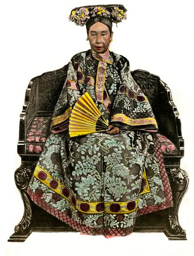 Portræt af Impress of China Tseu Hi (1834 -1908) Cixi (eller Ts