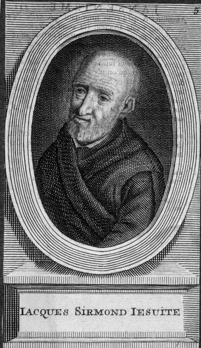 Portræt af Jacques Sirmond, jesuit - n.d. af Unknown artist