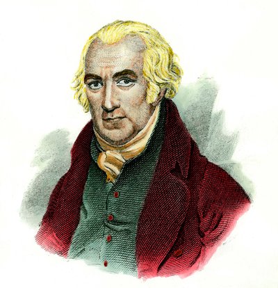Portræt af James Watt (1736 - 1819) skotsk ingeniør. af Unknown artist