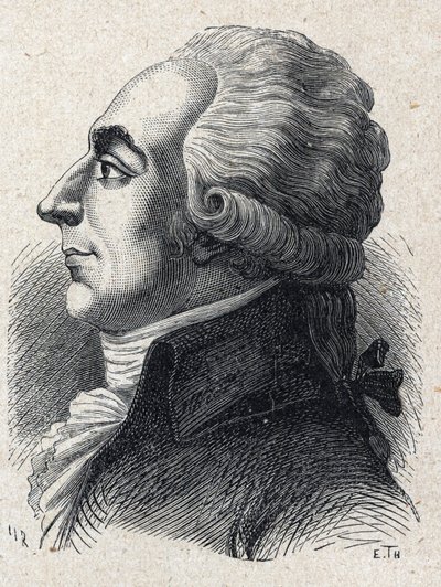 Portræt af Jean-Baptiste (Jean Baptiste) Cloots dit Anacharsis Klootz (eller Clootz af Unknown artist