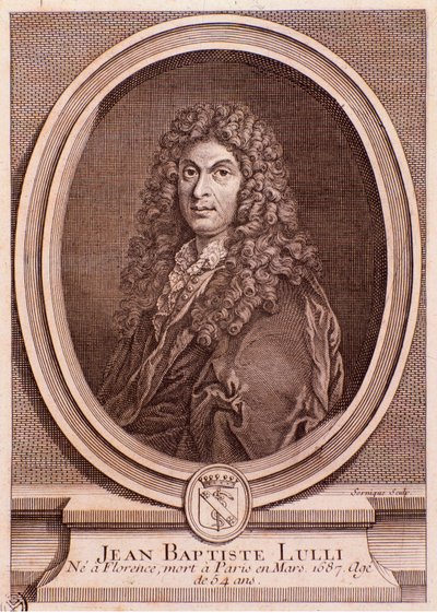 Portræt af Jean Baptiste Lully (gravering af Unknown artist