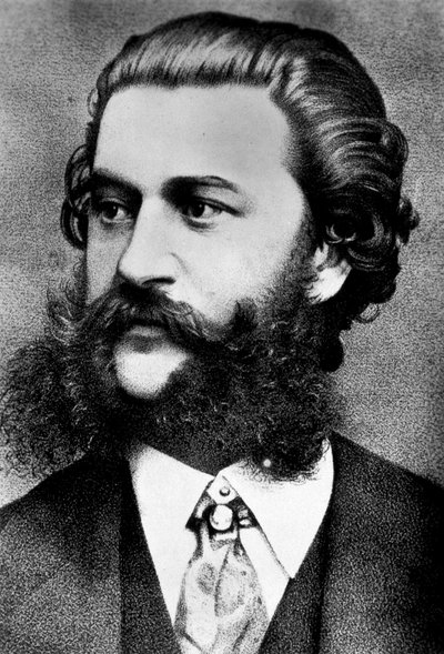 Portræt af Johann Strauss (1825-1899). af Unknown artist