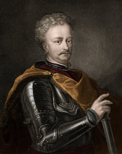 Portræt af John III Sobieski (1629-1696) Konge af Polen - John Sobieski III af Unknown artist