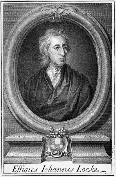 Portræt af John Locke (1632 - 1704), engelsk filosof. af Unknown artist