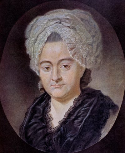 Portræt af Katharina Elisabeth Textor (tegning) af Unknown artist