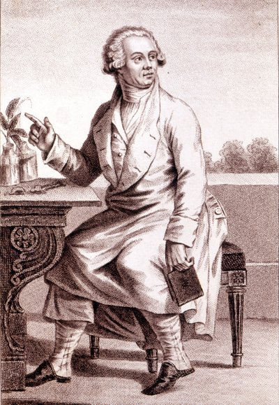 Portræt af Lavoisier (1743-1794). af Unknown artist