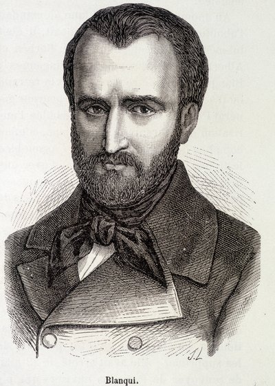 Portræt af Louis Auguste (Louis-Auguste) Blanqui (1805-1881) fransk socialist og revolutionær teoretiker af Unknown artist