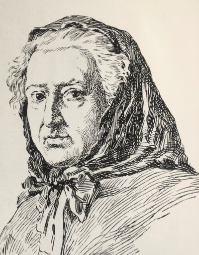 Portræt af Louise Ackermann af Unknown artist