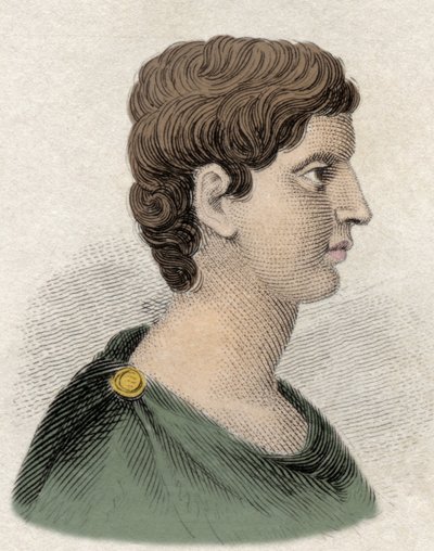 Portræt af Marc Antoine (Marcus Antonius) general og romersk statsmand (v. 83 til 30 f.Kr.). af Unknown artist