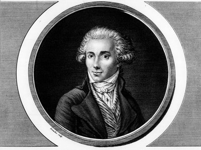 Portræt af Marguerite Elie Guadet, fransk politiker (1758-1794). Indgravering i "" Komplet samling af historiske malerier fra den franske revolution, i tre bind.""" 1804. af Unknown artist