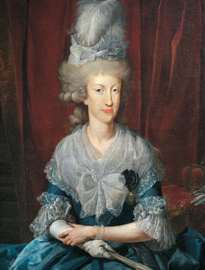 Portræt af Maria Luisa af Spanien, også kendt som Maria Ludovica (maleri) af Unknown artist