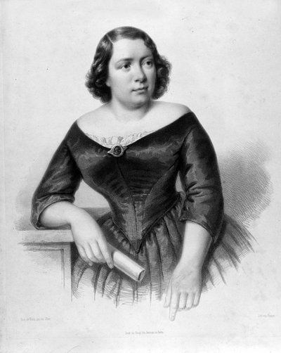 Portræt af Marietta Alboni (1826-1894), italiensk kontraaltsangerinde. af Unknown artist