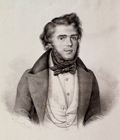 Portræt af Michele Rapetti (gravering af Unknown artist