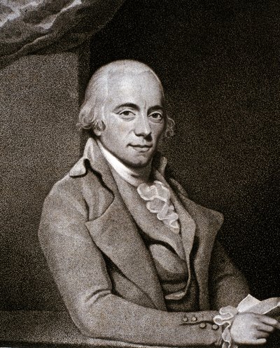 Portræt af Muzio Clementi (radering) af Unknown artist