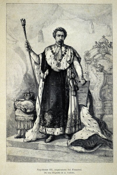 Portræt af Napoleon III som kejser af Unknown artist