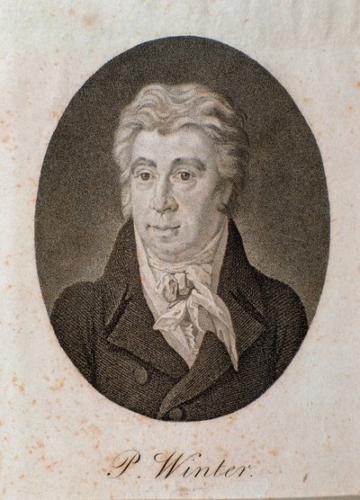 Portræt af Peter Winter (gravering af Unknown artist