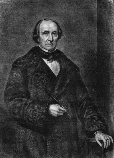 Portræt af Peter von Cornelius, tysk maler 1783 til 1867). af Unknown artist