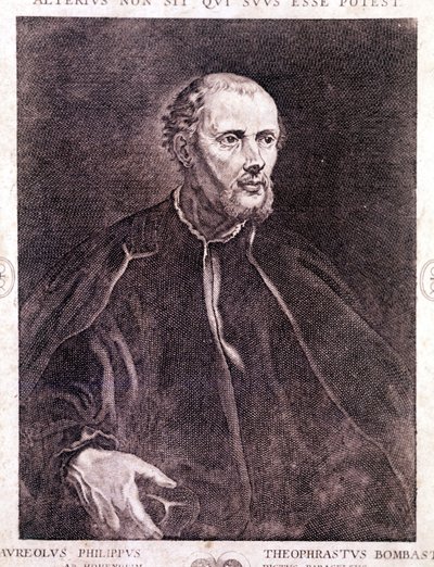 Portræt af Philipp Aureolus Theophrastus Bombast von Hohenheim Paracelsus af Unknown artist