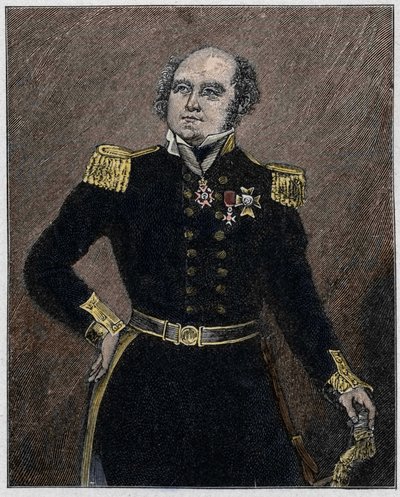 Portræt af Sir John Franklin (1786-1847) søofficer og britisk opdagelsesrejsende. af Unknown artist
