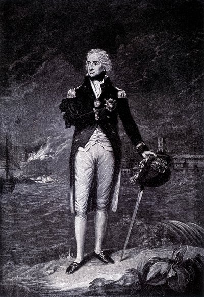 Portræt af Viscount Horatio Nelson (1758 - 1805), britisk admiral. af Unknown artist