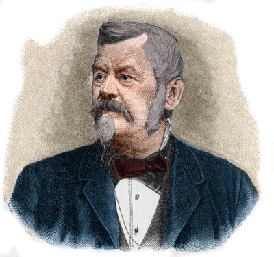 Portræt af Wilhelm Jordan (1842-1899) tysk geodesist. af Unknown artist