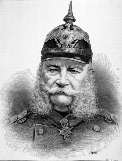 Portræt af William Friederich Ludwig 1., konge af Preussen og kejser af Tyskland (1797-1888). af Unknown artist
