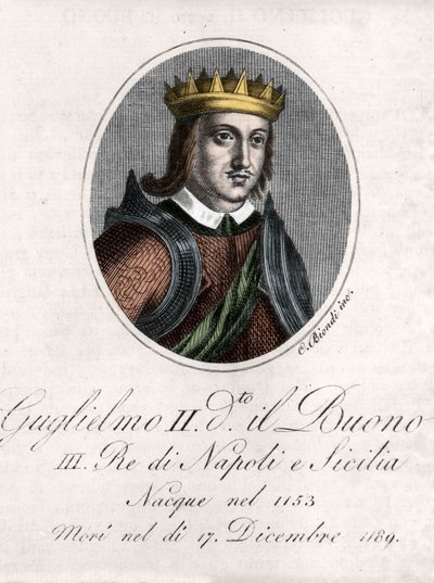 Portræt af William II den Gode (William den Gode af Unknown artist