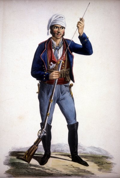 Portræt af en siciliansk røver af Unknown artist