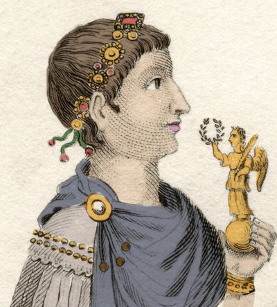 Portræt af den østromerske kejser Flavius Arcadius (377-408) af Unknown artist