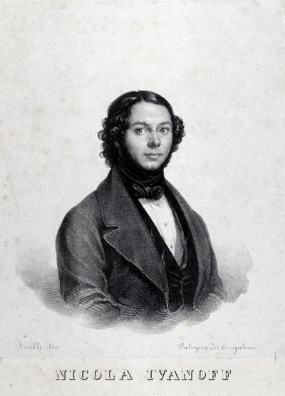 Portræt af den russiske sanger Nicola Ivanoff (Nikolaj Kuzmiv Ivanov 1810-1880). af Unknown artist