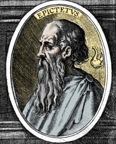Portræt af filosoffen Epictete (Epictetus eller Epiktetos) (omkring 50 - 125/130) af den stoikerske skole. af Unknown artist