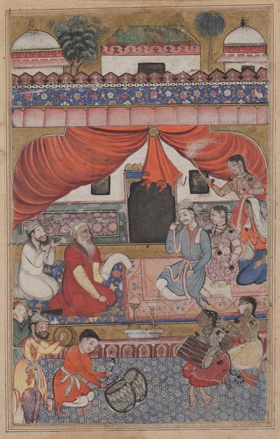 Forberedelse til Mahmudas ægteskab med den unge vesir, fra en Tuti-nama (Fortællinger om en papegøje): Treogtredive nat af Unknown artist