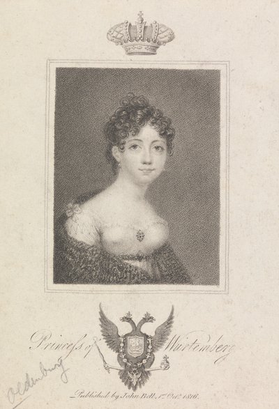 Prinsesse af Würtemberg af Unknown artist