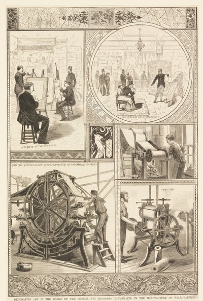 Processer for tapetproduktion af Unknown artist