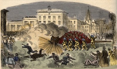 Procession af dragonessen la Tarasque i Tarascon syd for Frankrig - Procession de la Tarasque a Tarascon - indgravering i "" PATILE" - PECTUREQUIRESSE BESKRIVELSE AF FRANKRIG I 6 BIND AF LUCIEN HUARD - slutningen af ​​1800-tallet af Unknown artist