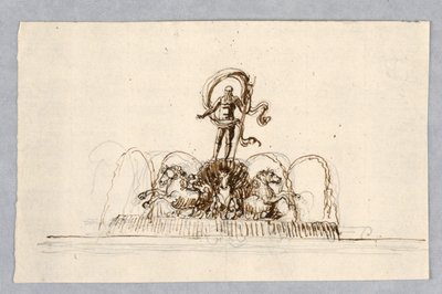 Projekt til et springvand af Unknown artist