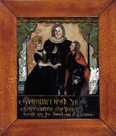 Protestantisk ægteskab i Alsace: ægtefællernes velsignelse af Unknown artist